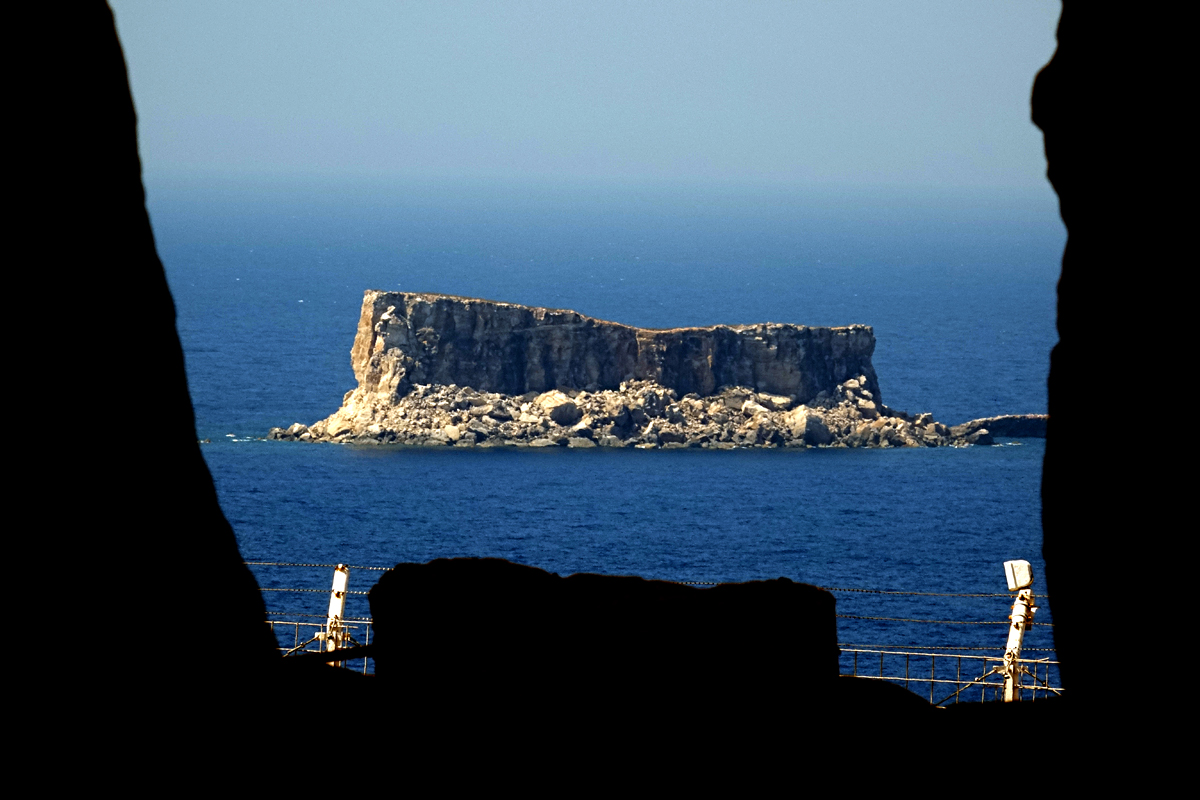 Ħaġar Qim - Blick auf Filfla