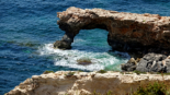 Ħaġar Qim - Blick auf Għar Ħanex