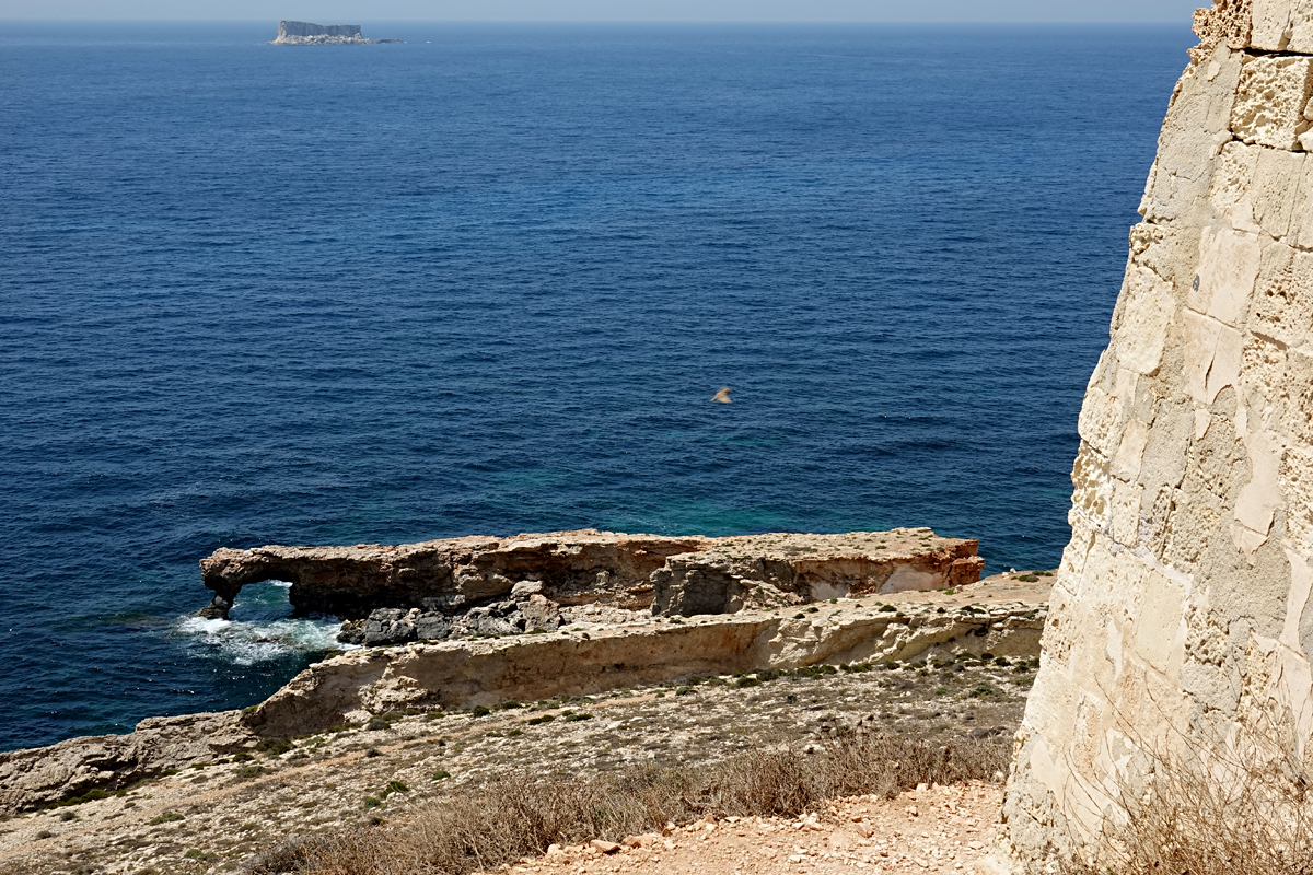 Ħaġar Qim - Blick auf Filfla