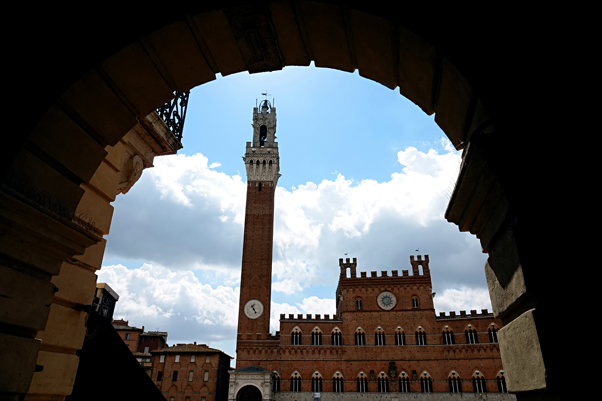 Siena 2021 - Blick auf Palazzo Pubblico